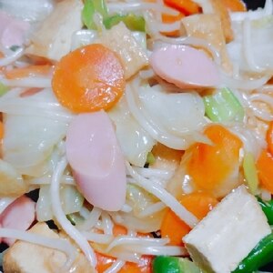 厚揚げと野菜の中華炒め